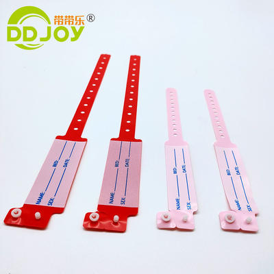 One Time Use Custom Waterproof Medical Hospital Child Adult ID Plastic Wristband for patients
