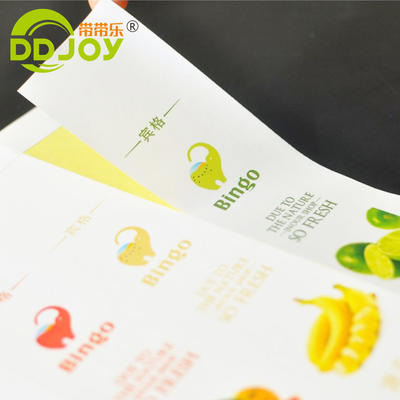 Factory Manufacture OEM / ODM Food Fruit Package Label Roud Cheap Custom Coated Paper Sticker Label